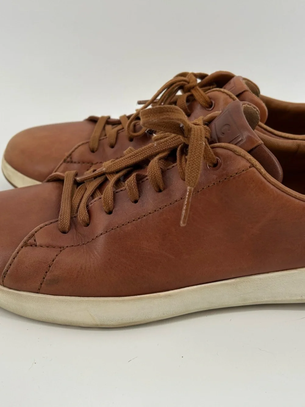 Cole Haan Brown Leather Low-Top Sneakers - Picture 5 of 7